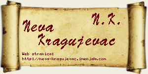 Neva Kragujevac vizit kartica